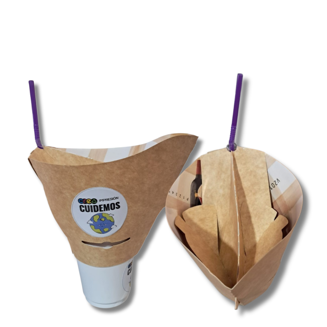Cono Doble Porta Vaso 100 unidades