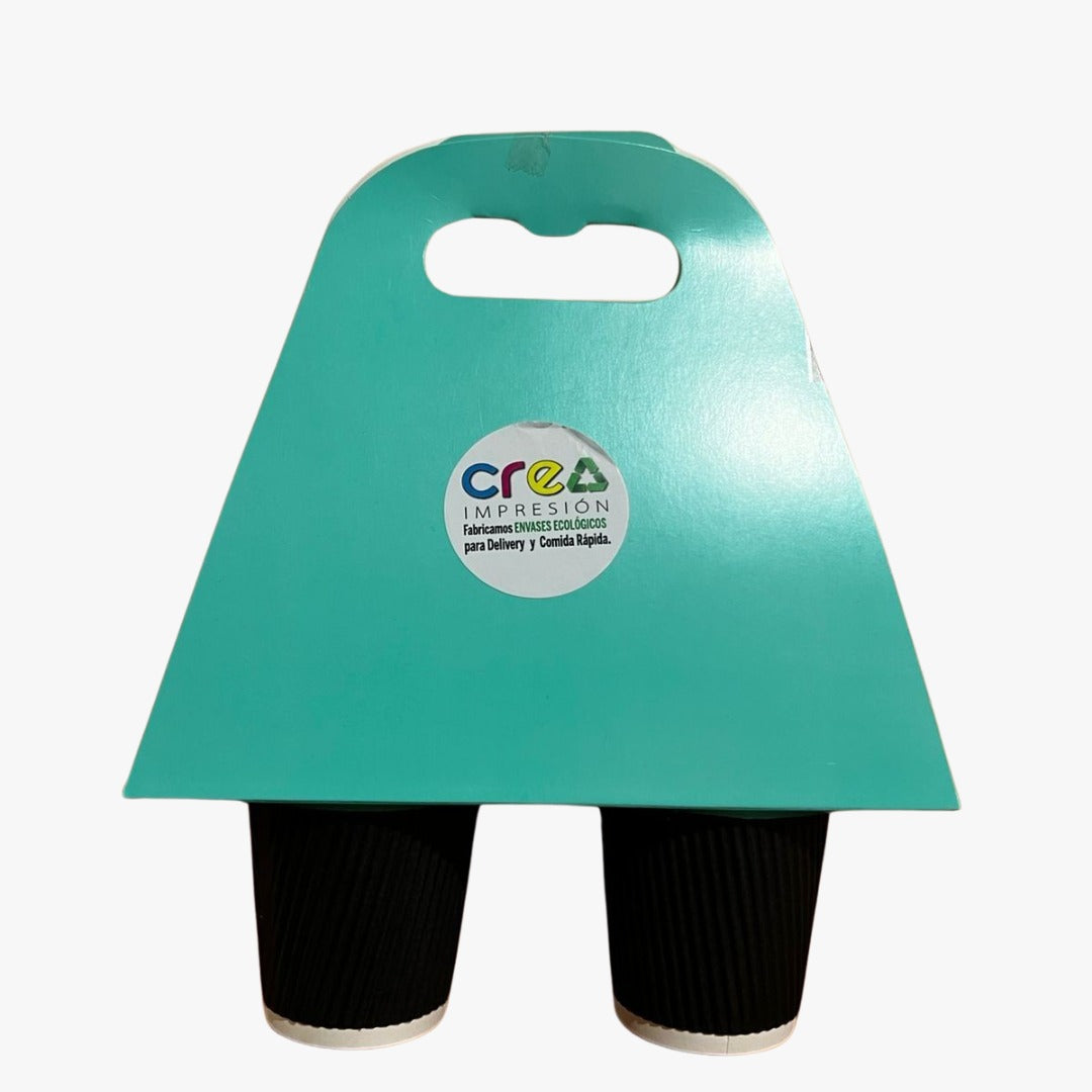 Porta vasos doble 100 unidades