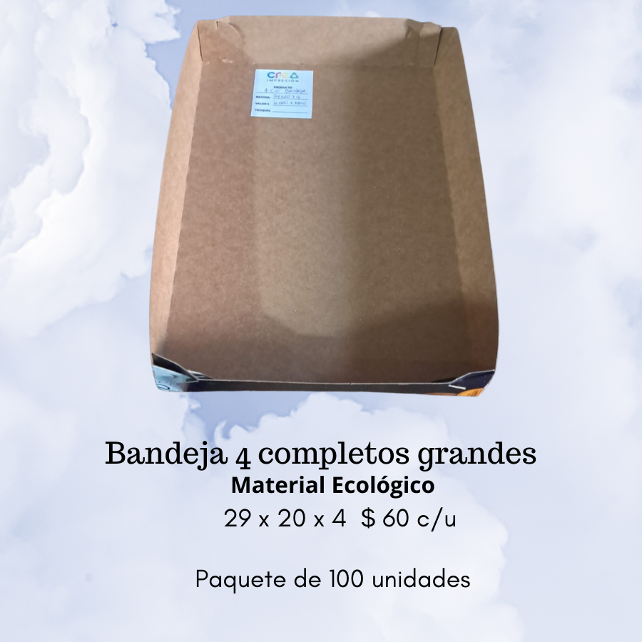 Bandejas para Completos Grandes