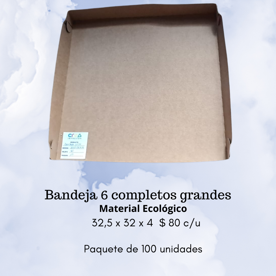 Bandejas para Completos Grandes